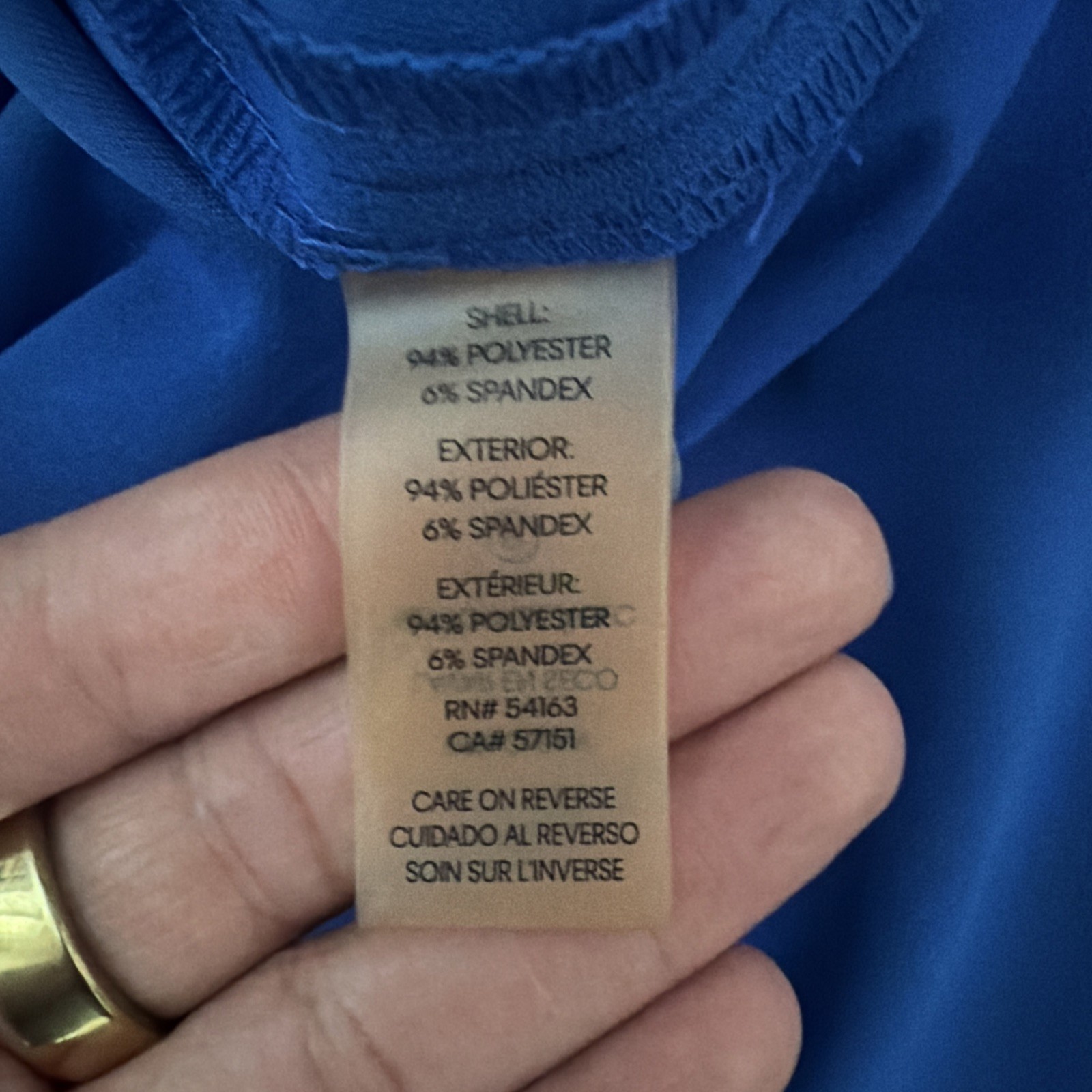 Calvin Klein Sleeveless Royal Blue Jumpsuit – Size 10