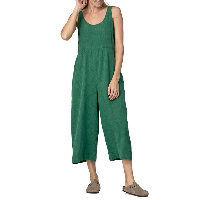 Patagonia Size Large Womens Garden Island Conifer Green Jumpsuit
