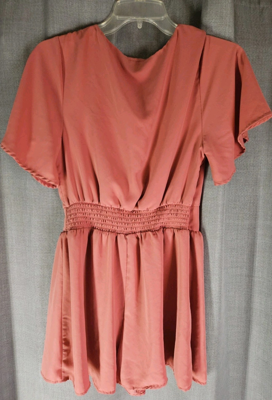 Women’s Dressy Romper Short Sleeve Lightweight Small Lined
