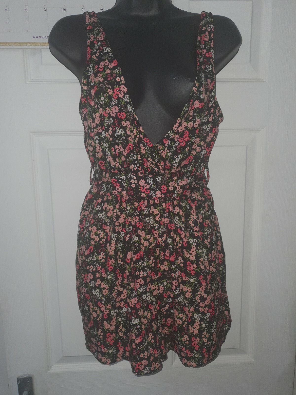 Women’s Beautiful Floral Sexy Multicoloured Jump Suit Uk Size 10 By NewLook