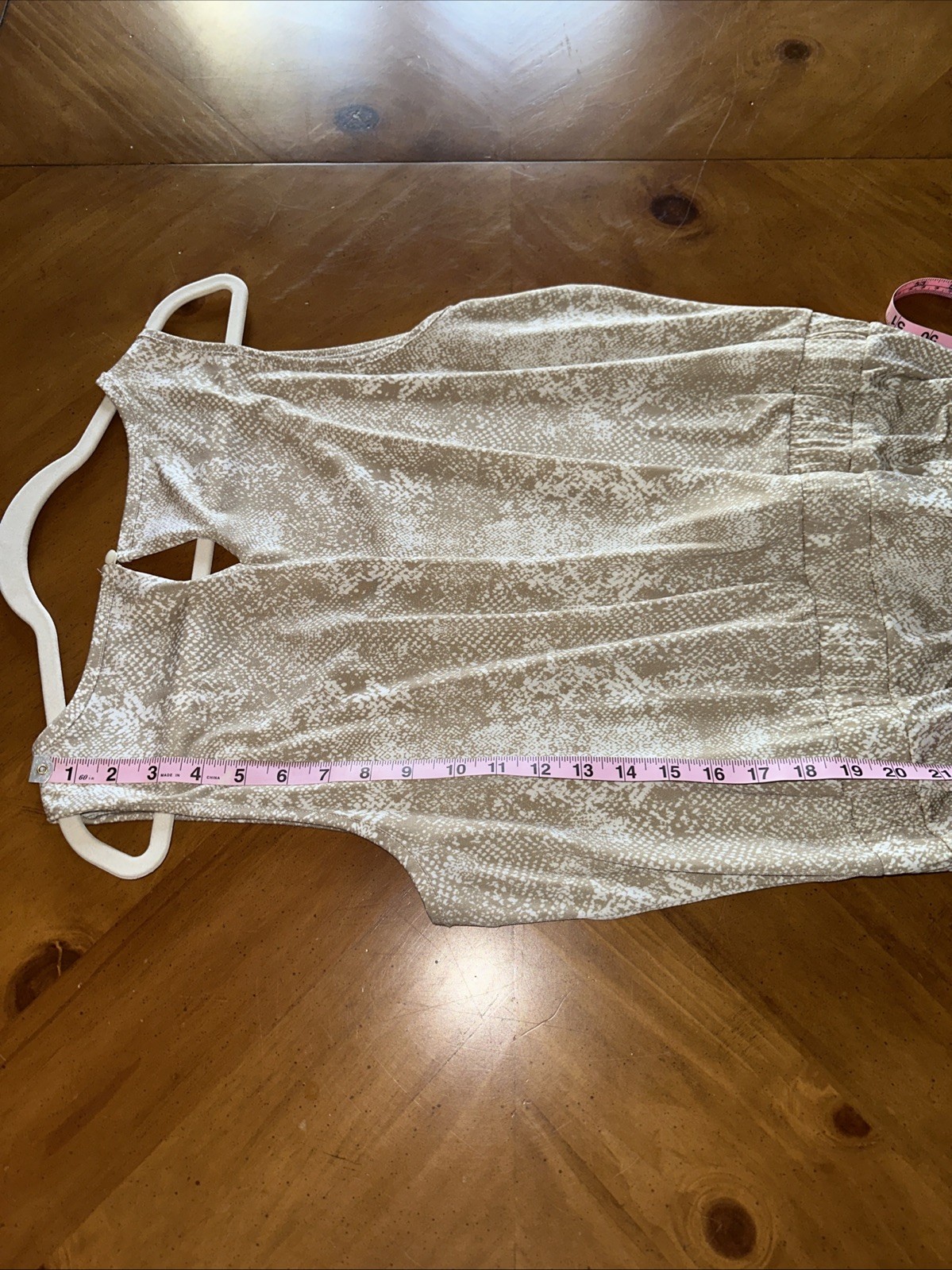 Juicy Couture XL Snake print Jumpsuit Stretch and Tie Waist Beaded Neckline