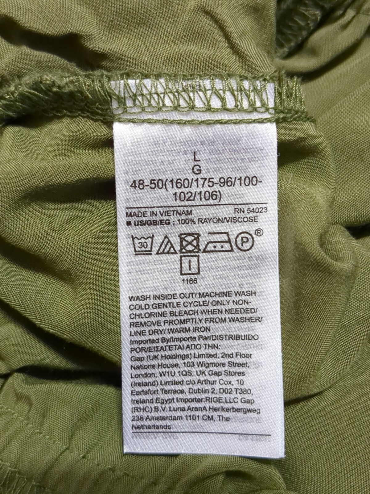 Gap Women’s Green Jumpsuit Wide Leg Adjustable Straps Pockets Size Large