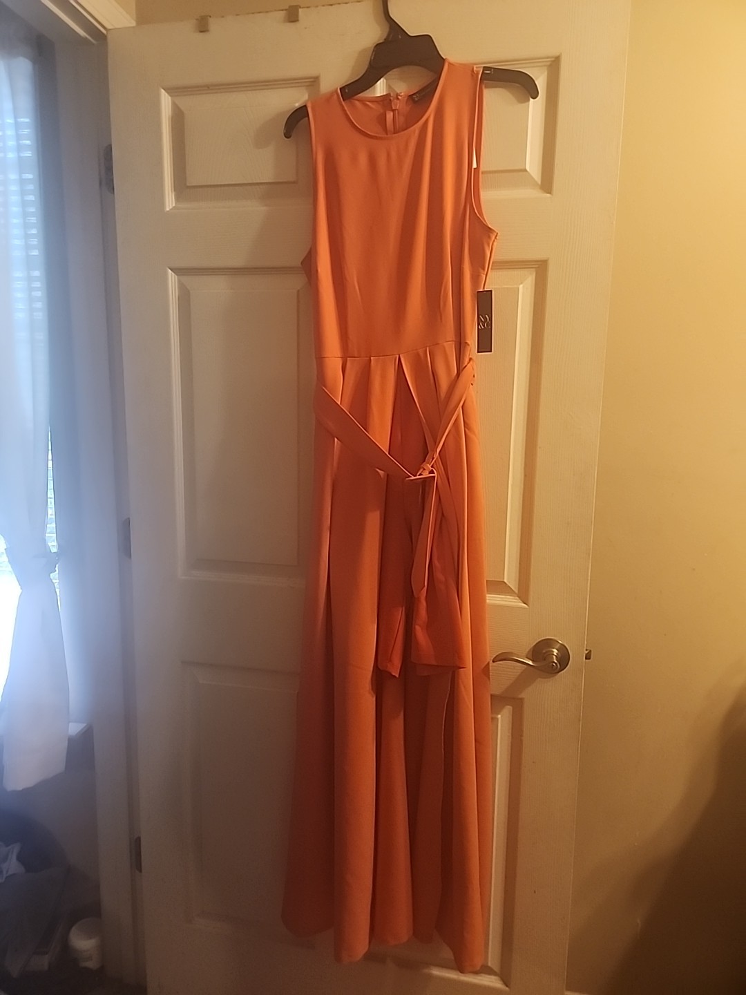 Nice Dress For Women. Orange And Makes You Look Even Better.