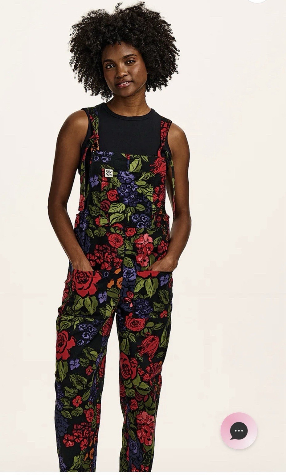 Lucy & Yak Floral Maria floral Overall Original Dungarees Uk 30 US 26R