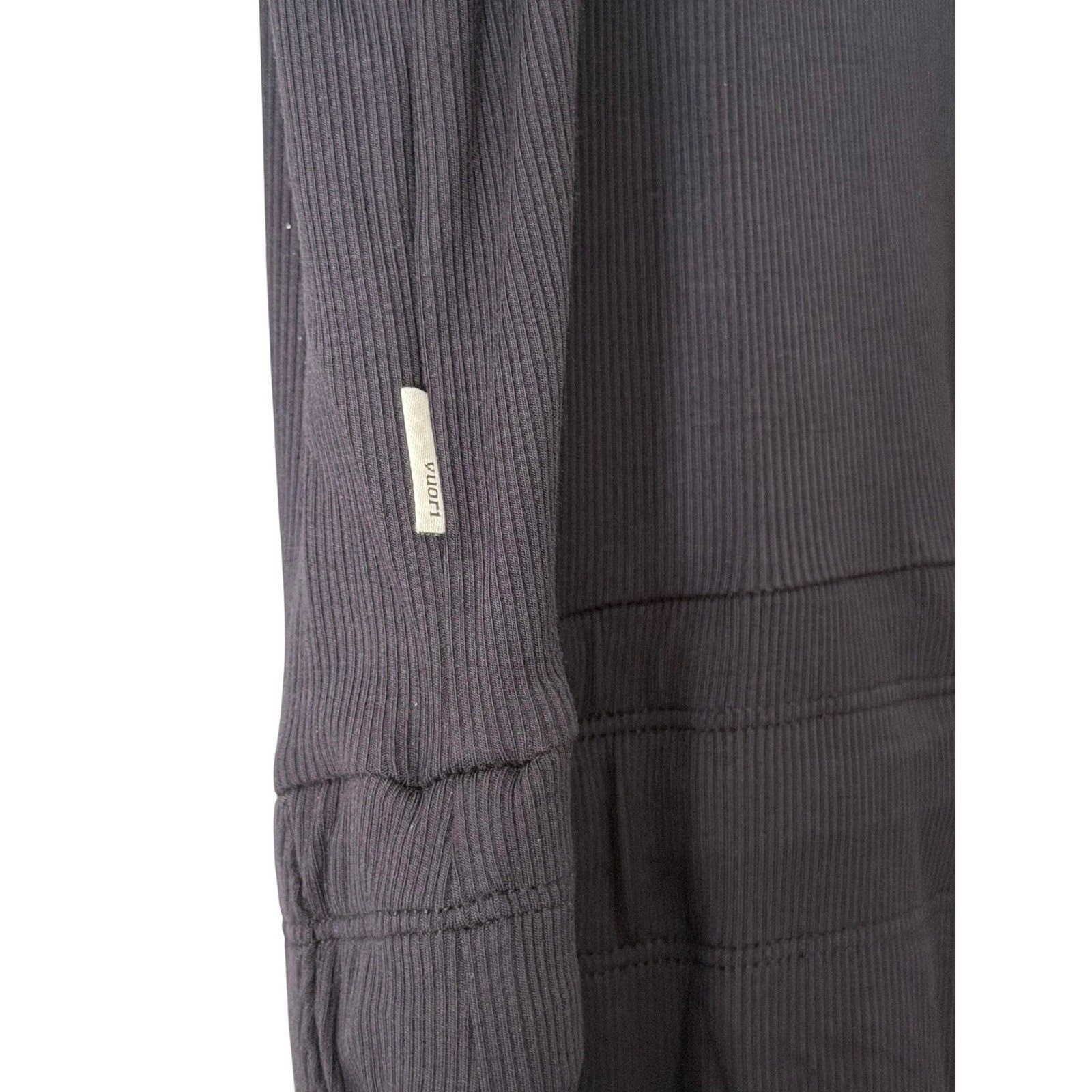 Vuori Pose Henley Jumpsuit Women’s Medium Navy Blue Ribbed Stretch $148 MSRP
