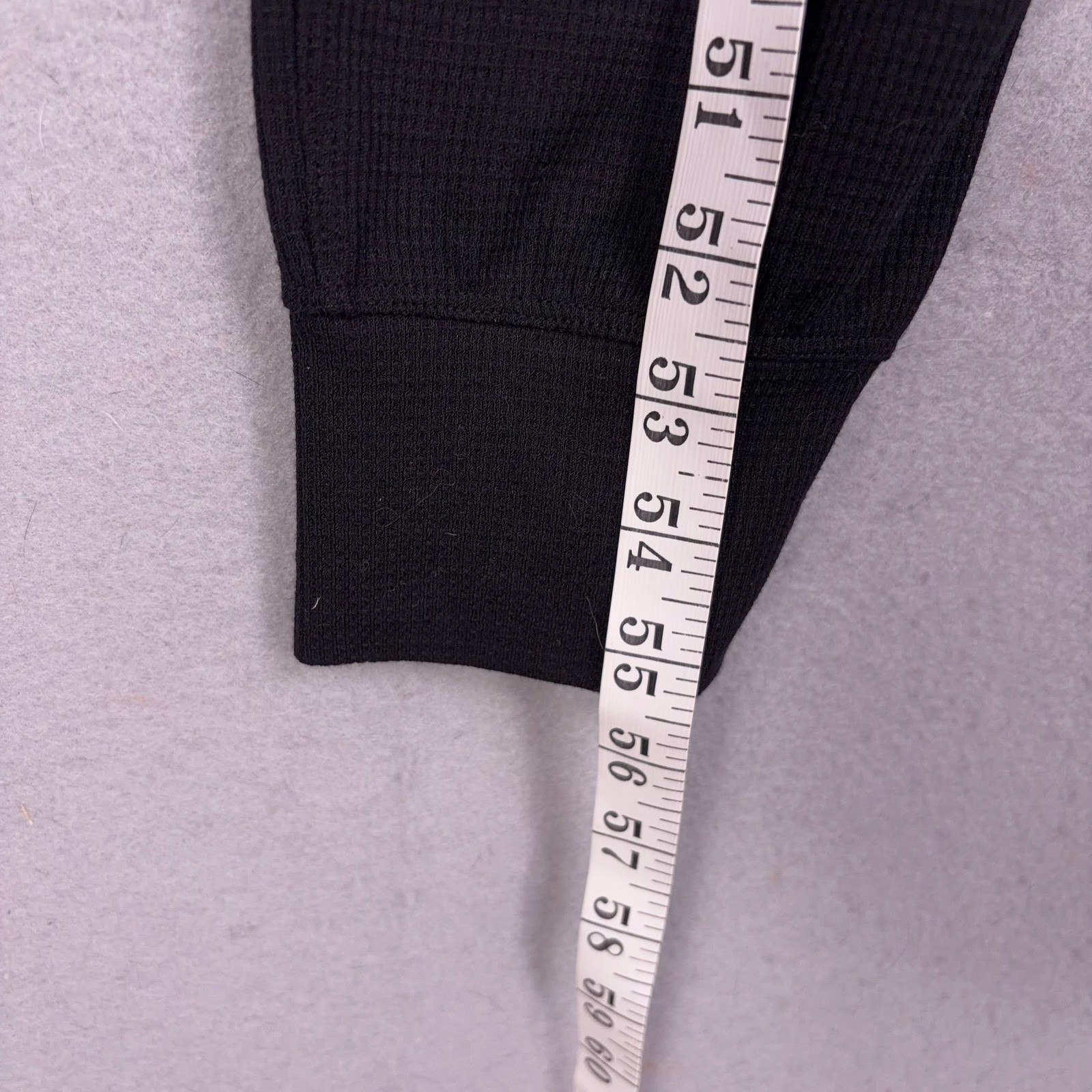 Athleta Jumpsuit Womens Small Black Solid Waffle Knit Henley Pajama Loungewear