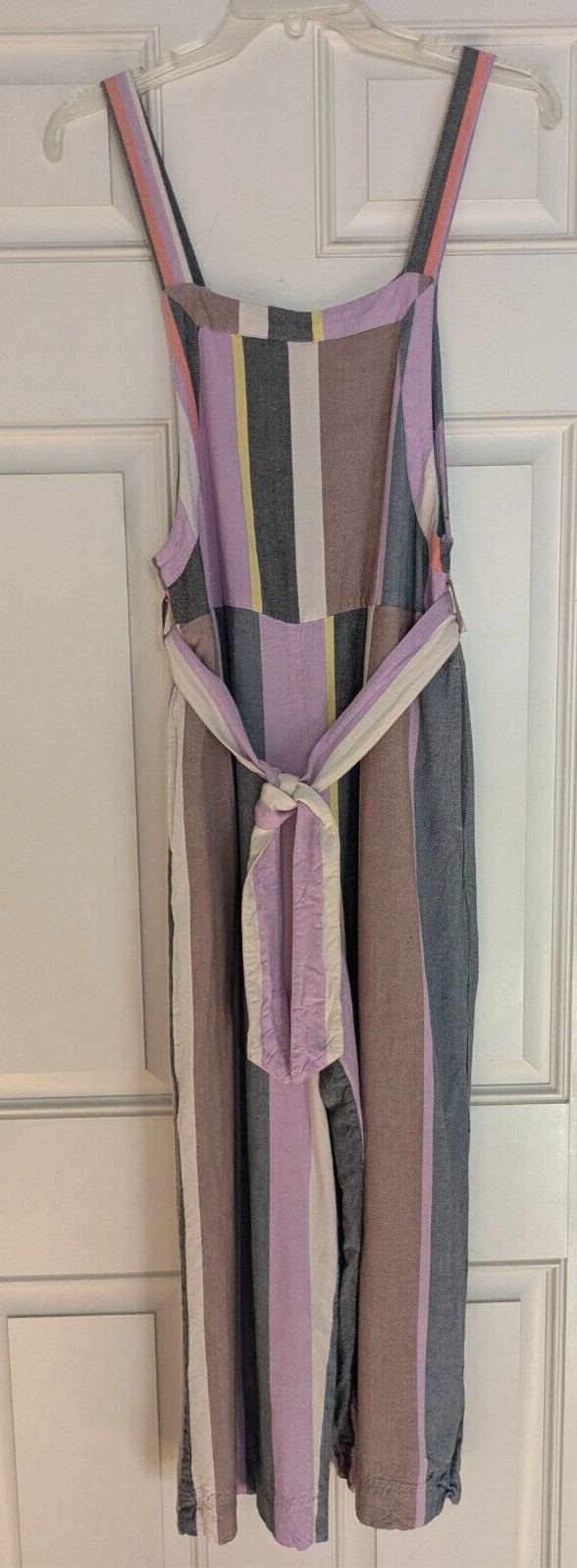 Patrons of Peace Womens Boho Multicolor Overall Jumpsuit Romper w/ Belt Sz S