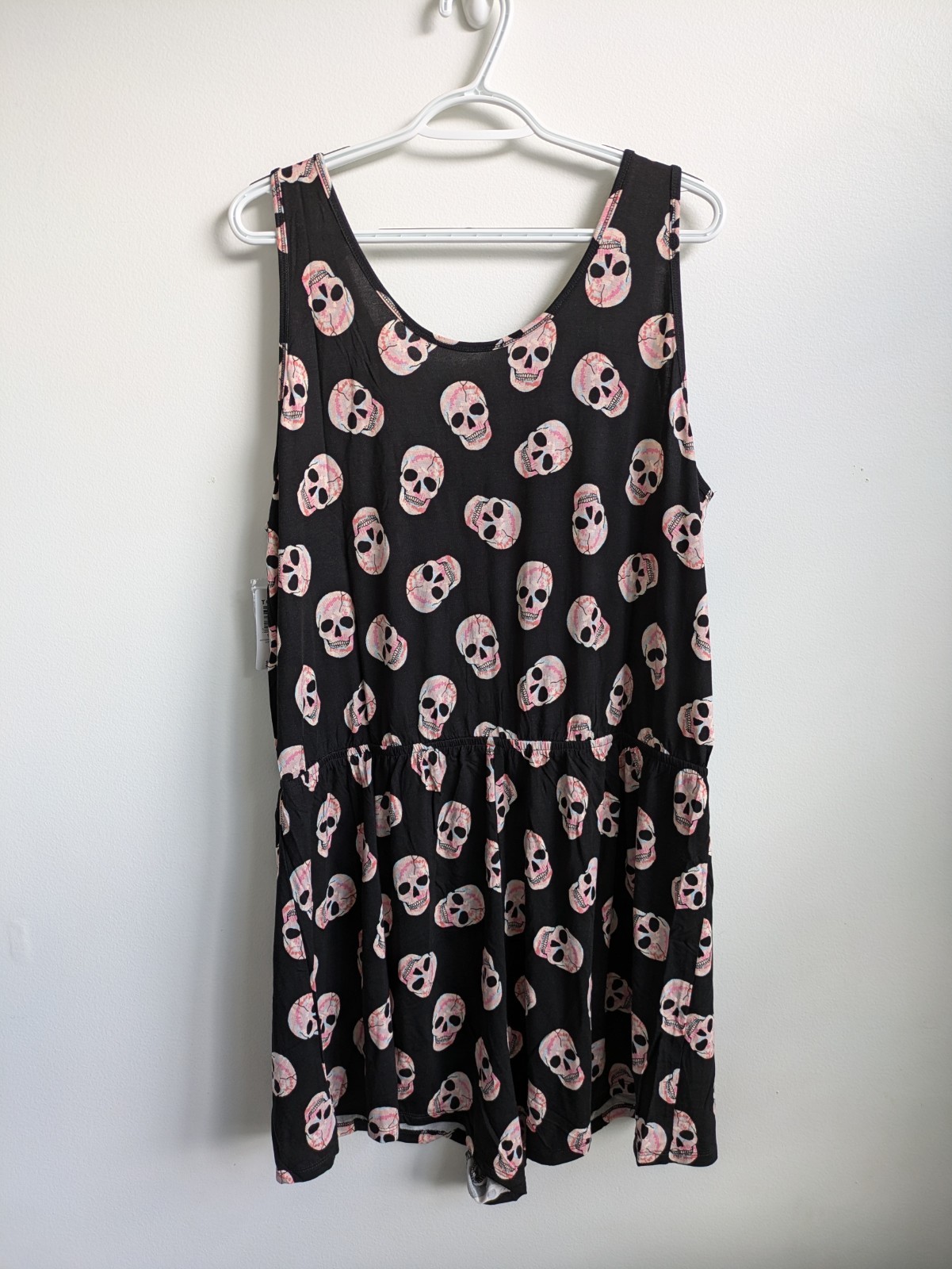 Torrid Supersoft Romper Skull Stretchy Black Tank Plus 2X 2 Sleep Lounge NWT