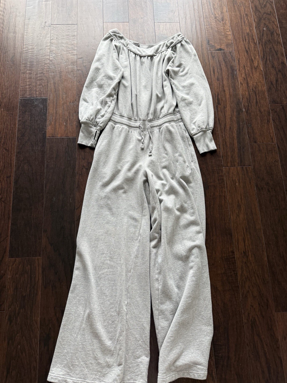 Free People One Piece Jumpsuit gray Grey small one piece one to beat wide leg