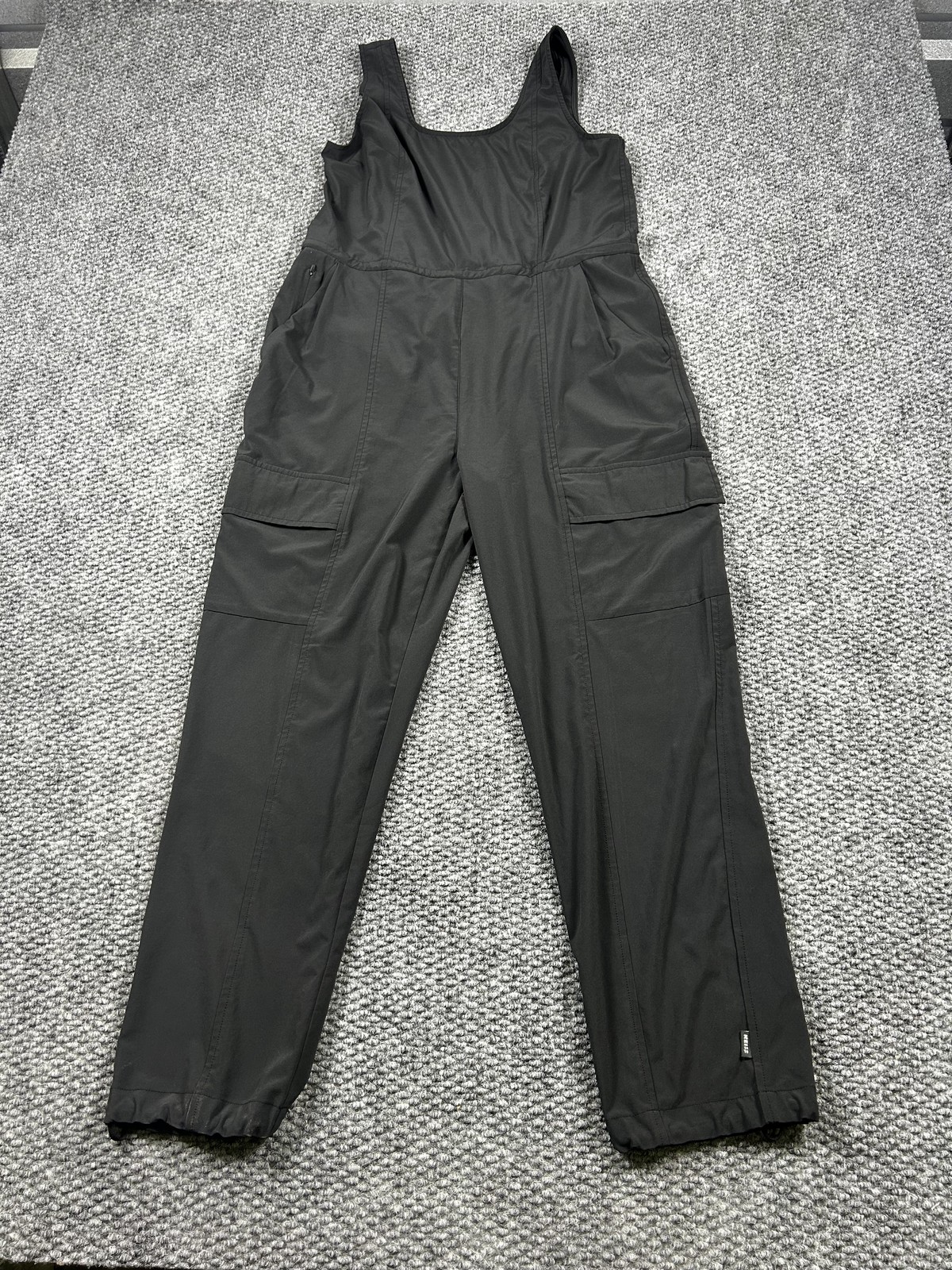 REI Co-op Overalls Womens Small Black Utility Cargo Stretch Hiking Outdoor Pants