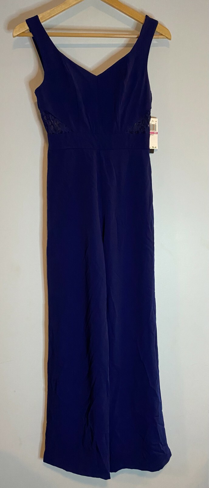 CITY STUDIO-JODI KRISTO WOMEN JUNIORS JUMPSUIT NAVY XXS ROG$59 (B-7)