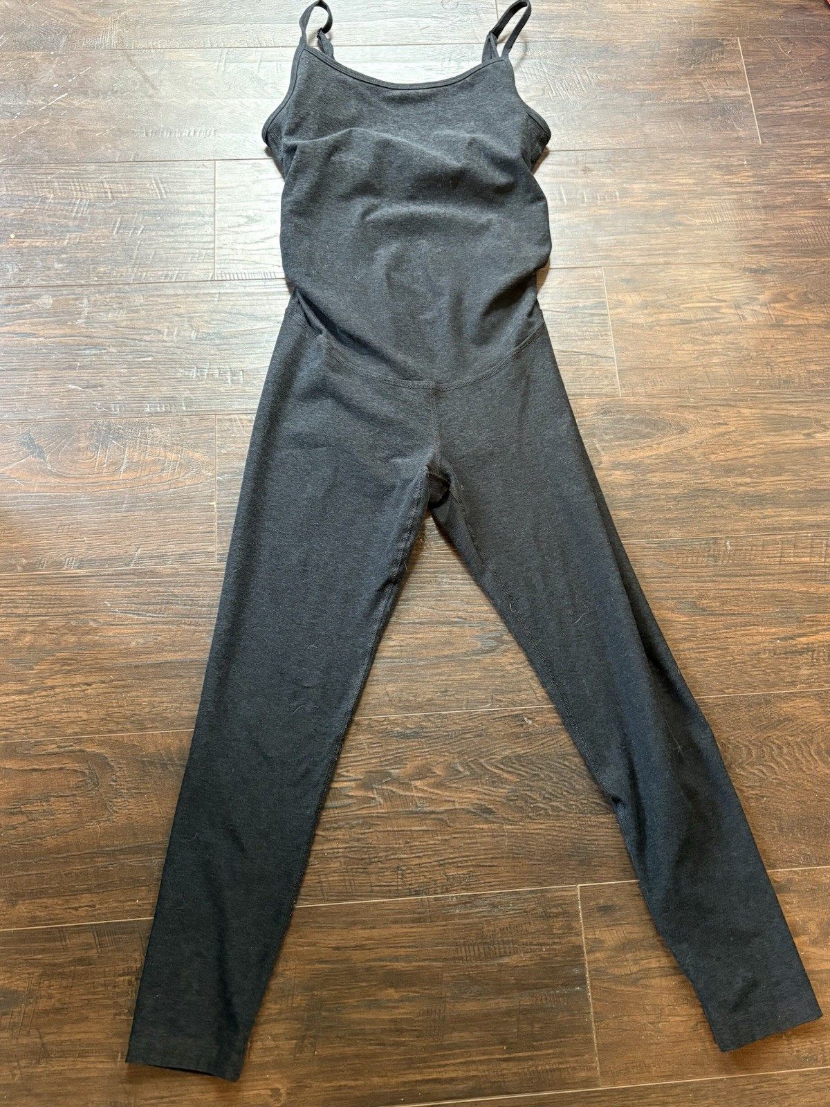 Beyond the Bump by Beyond Yoga Black Maternity Jumpsuit S Sleeveless Stretch