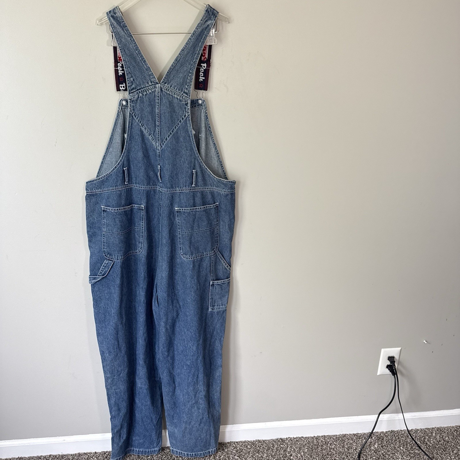 VINTAGE DISNEY WINNEY the POOH Eeyore Embroidered Denim Overalls 90s Y2K 18W/20W