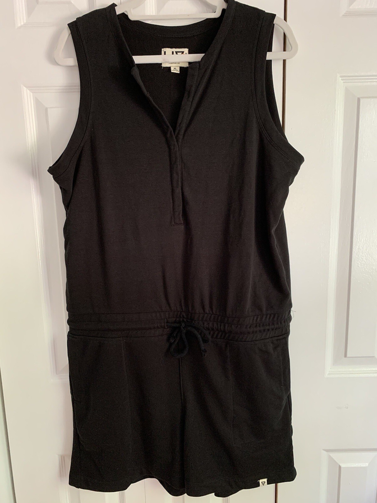LIV Outdoor NWOT Black Comfy Romper Size XL Extra Large