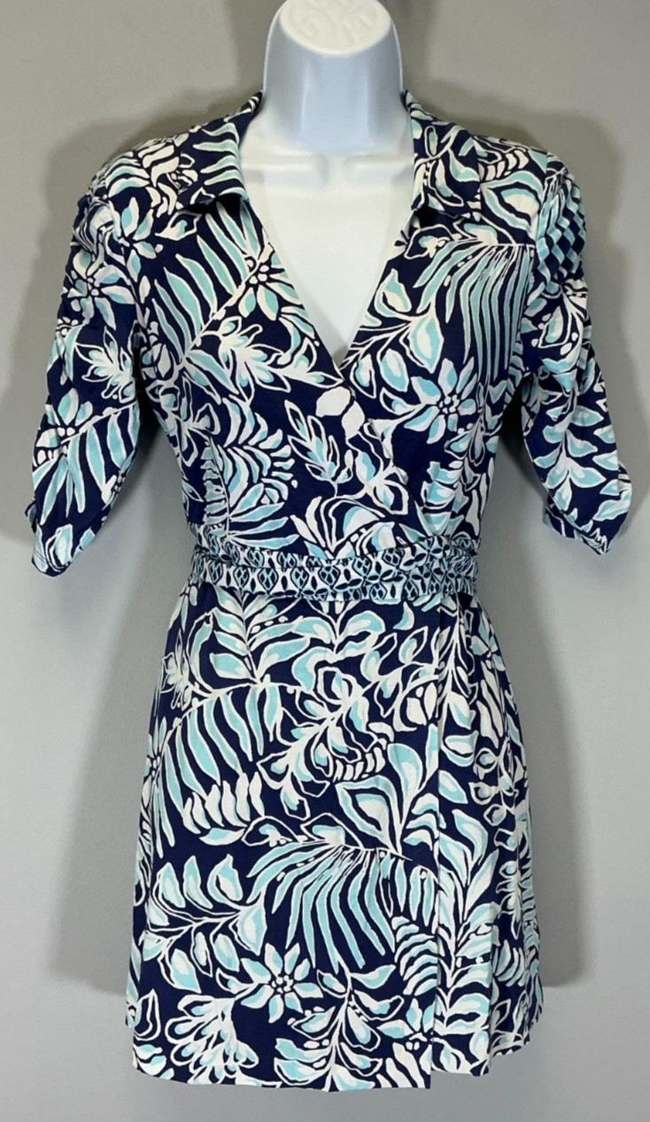 Lilly Pulitzer Ibby Women’s Size S Sapphire Pool Skirted Romper NWT