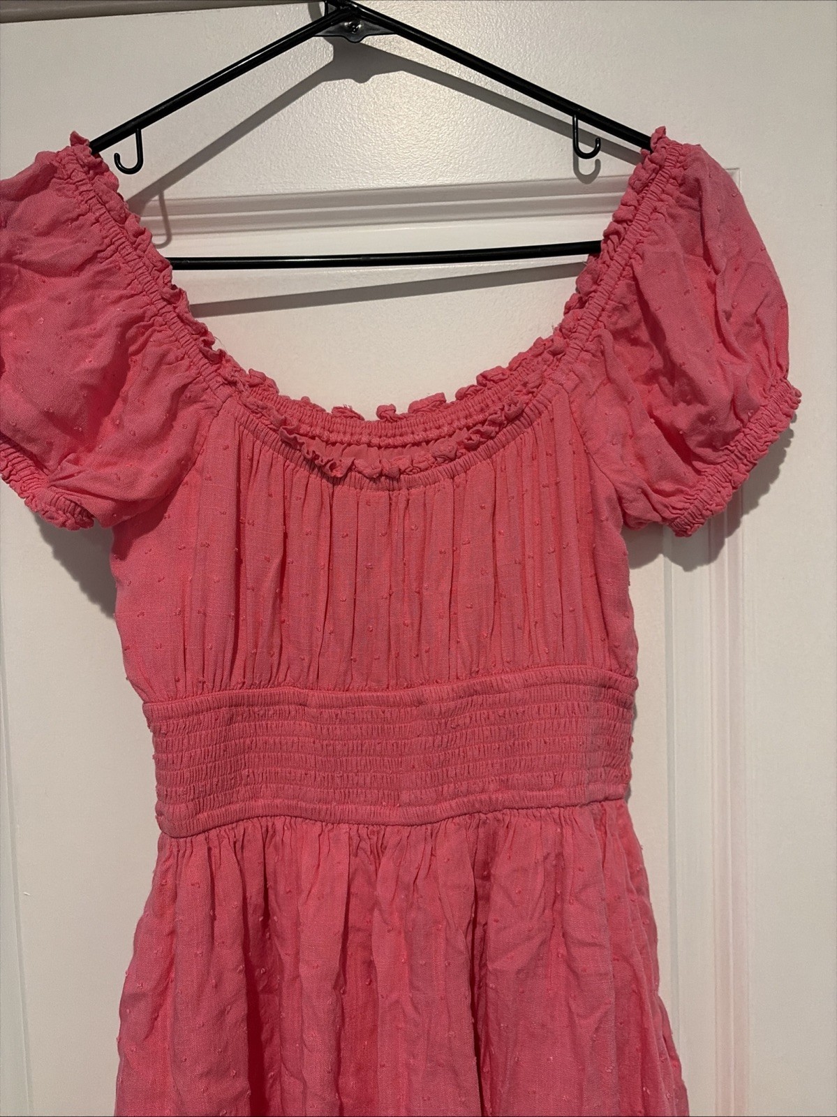 Hollister Romper Womens M Pink Skort Wide Leg Skirt Look Gauze