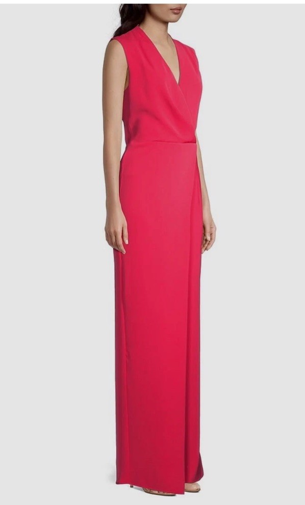 Black Halo Silviana Sleeveless Pink Jumpsuit Size 6 New With Tags