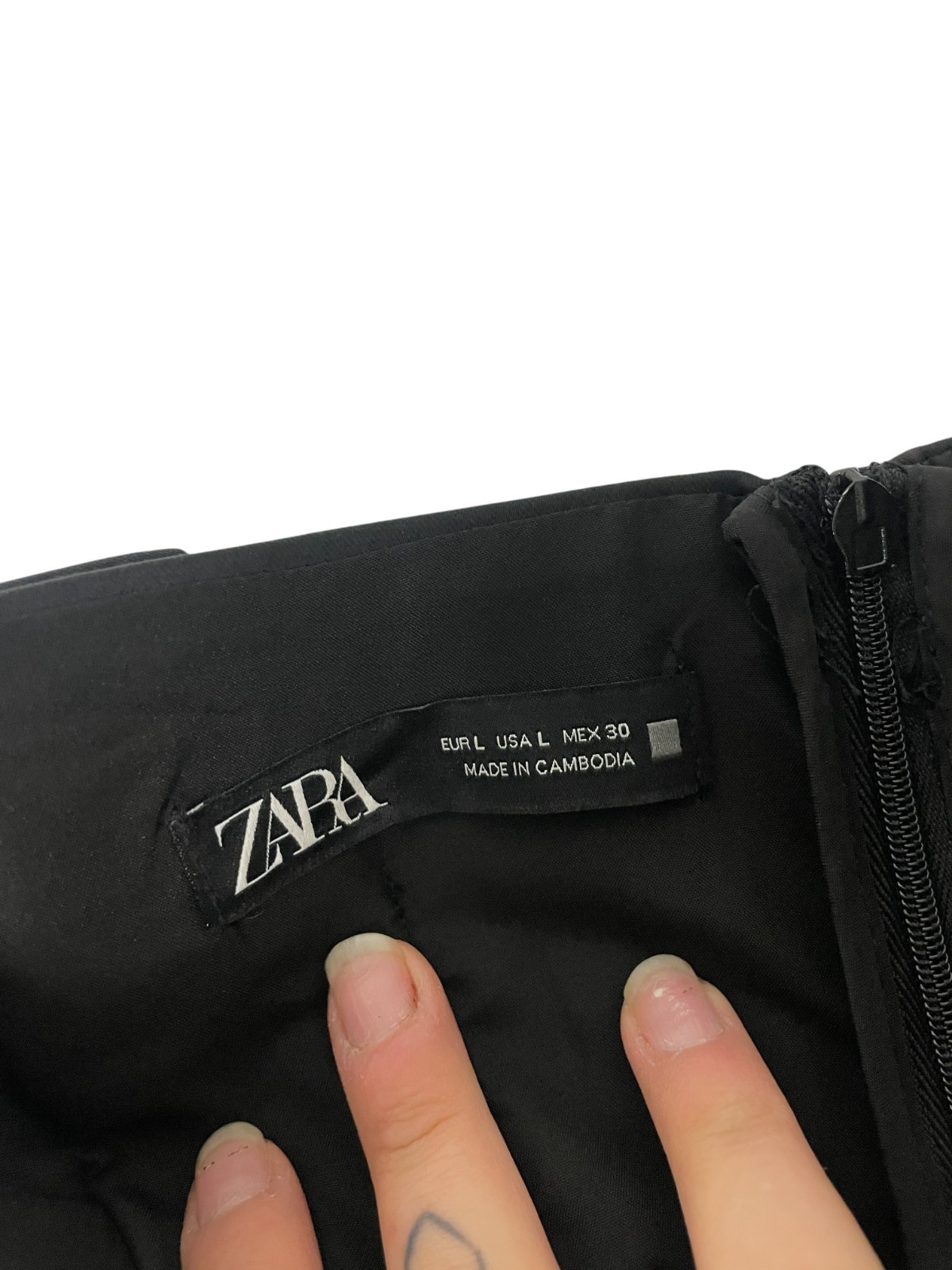 Zara Womens Jumpsuit L Black Crepe Wide Leg Spaghetti Straps 8741/275 NWOT