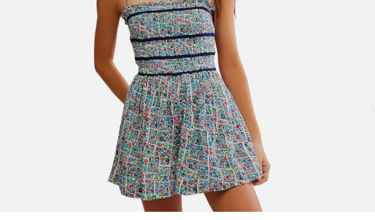 Romper by Free people, 100% cotton shell with 100% Rayon liner. Size Medium