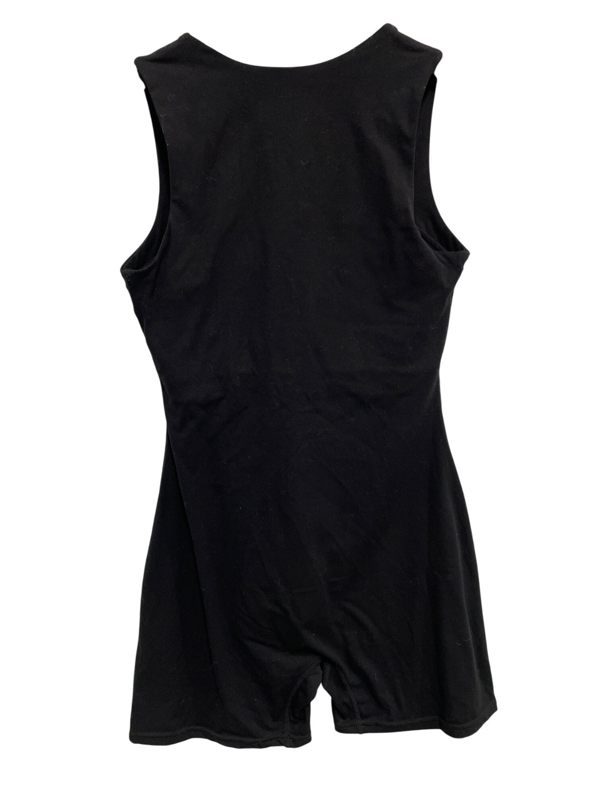 Qinsen Bodysuit Size 8 Sleeveless Square Neck Tummy Control Bodycon Stretch NEW