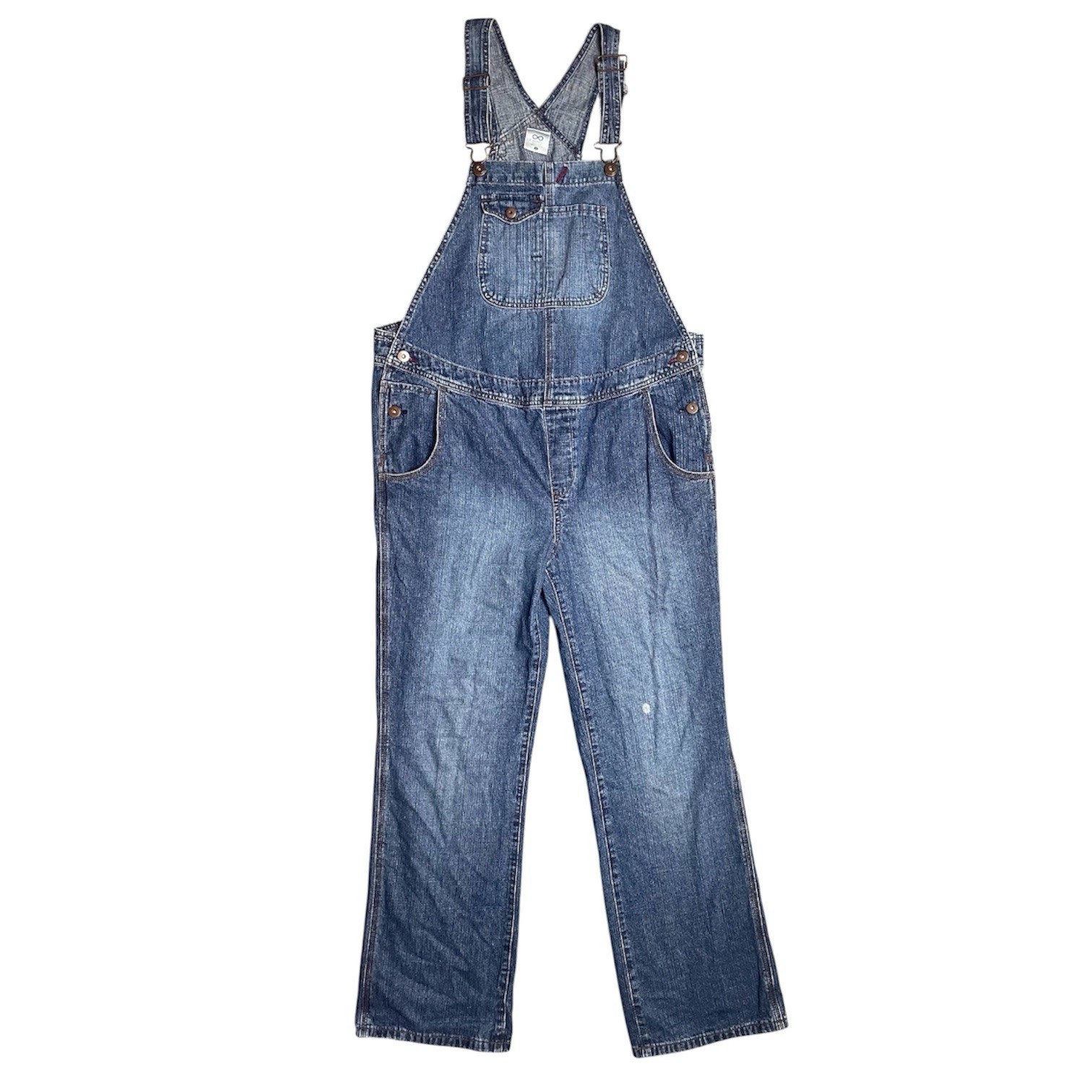 Infinity Maternity denim Jean overalls dungarees S Butter Mom