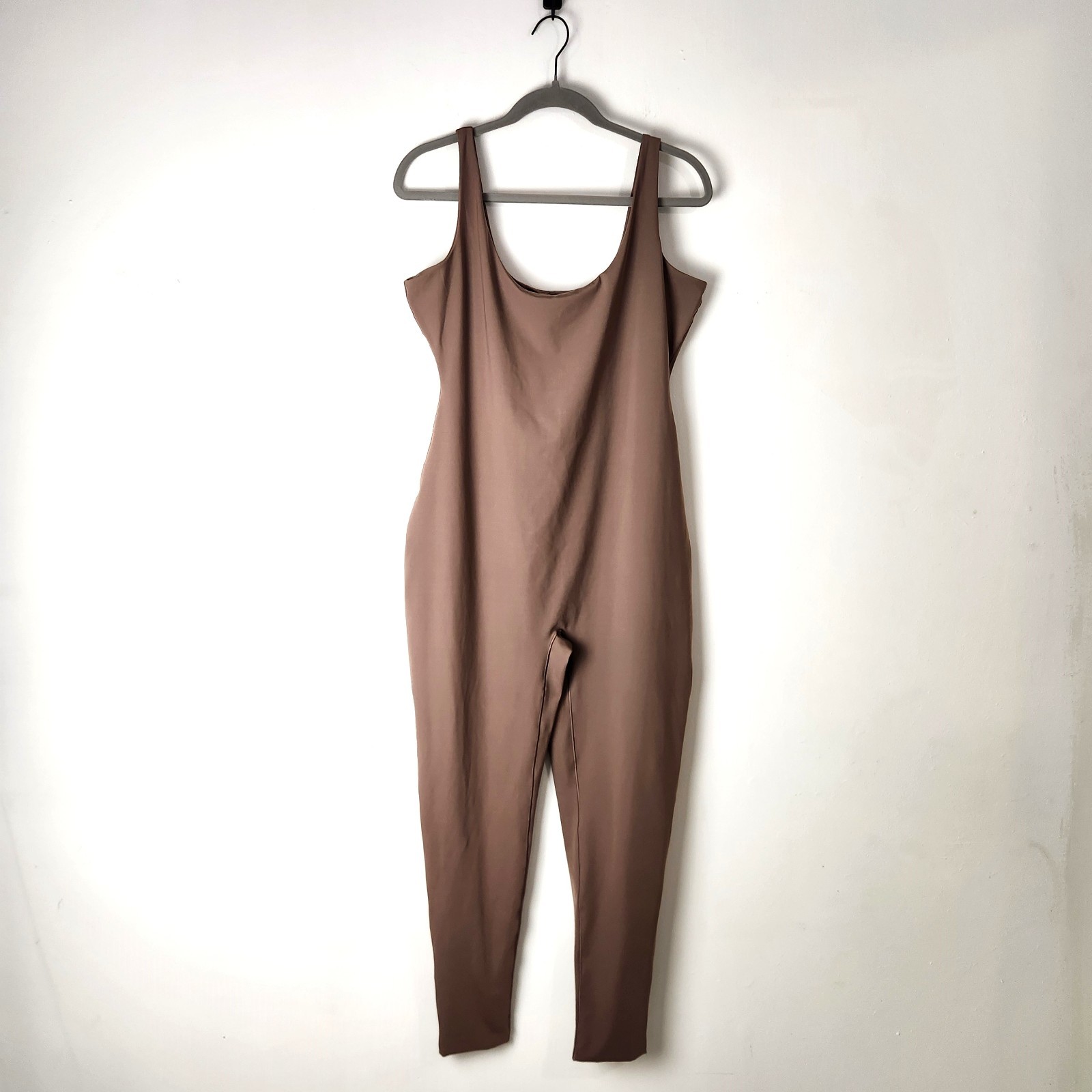 Skims Jumpsuit Womens 2X Neutral Brown Bodycon Shaping Unitard Shaping Slimming