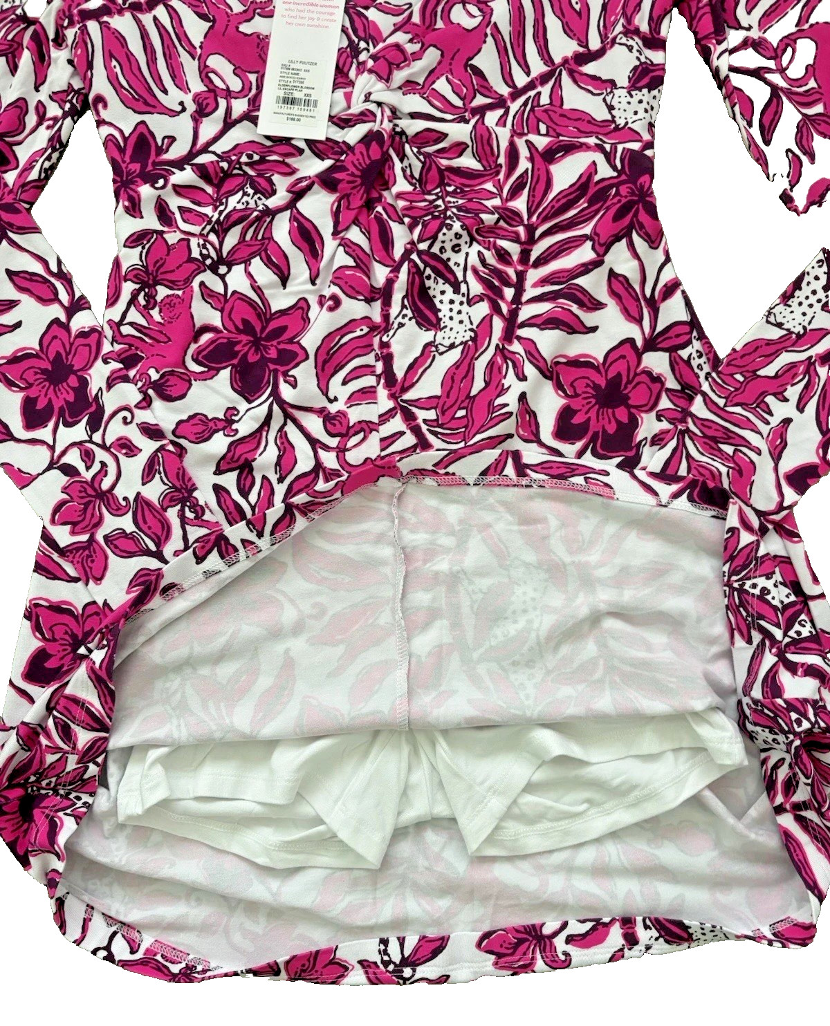 NWT Lilly Pulitzer Anne Skirted Romper In Elderber Blossom Size XXS