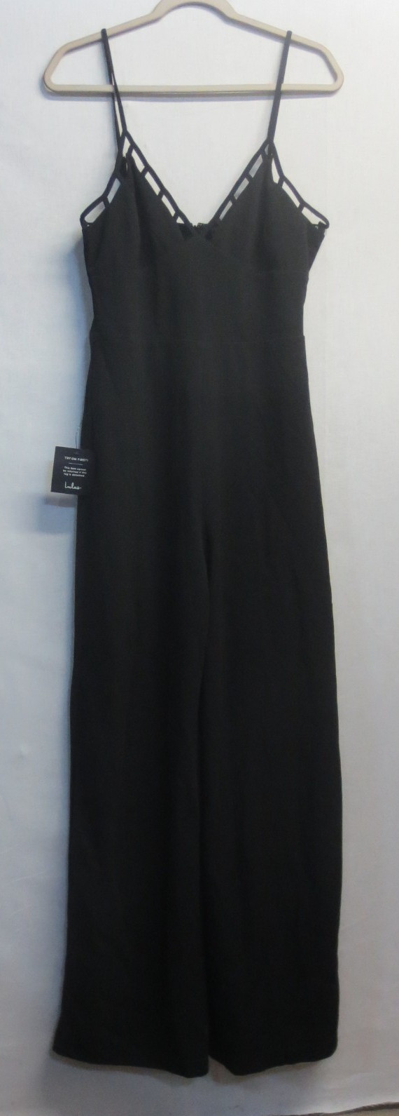 LULU’S ONE PIECE SLEEVELESS WIDE LEG JUMPSUIT – WOMENS SIZE X-LARGE