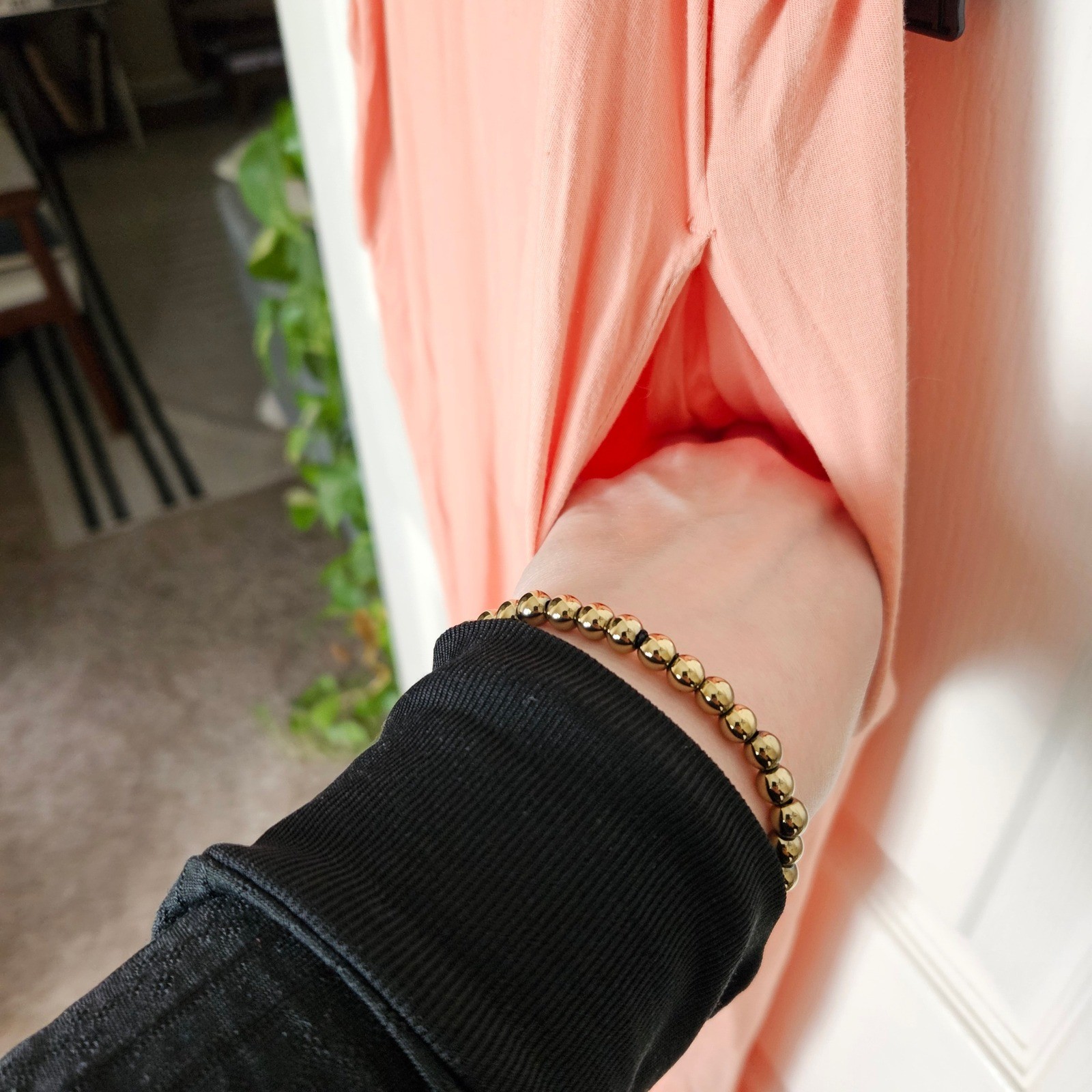Kindred Bravely Maternity Jumpsuit Soft Stretch Peach Pink Wide Leg Small Petite