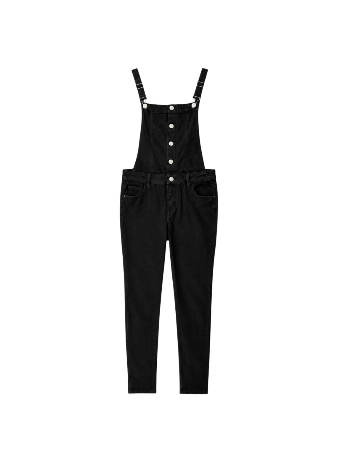 Kendall & Kylie Black Denim Overalls Size 28 Slim Leg Adjustable Straps